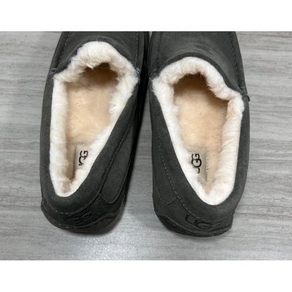 UGG Men’s Ascot Suede Slippers Size 8 Gray - Picture 6 of 9